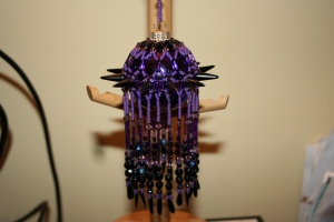 MADE TO ORDER. Purple Spiky Bauble £40